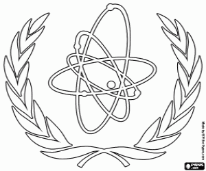 IAEA-logo, VN kleurplaat
