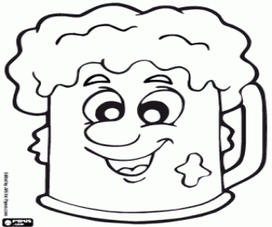 Iers bier kleurplaat