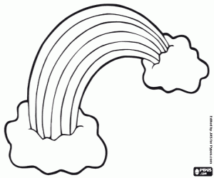 Ierse regenboog kleurplaat