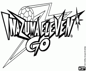 Inazuma Eleven Go logo kleurplaat