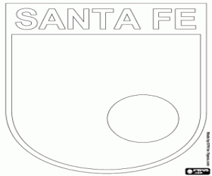 Independiente Santa Fe logo kleurplaat