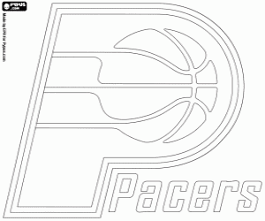 Indiana Pacers logo kleurplaat