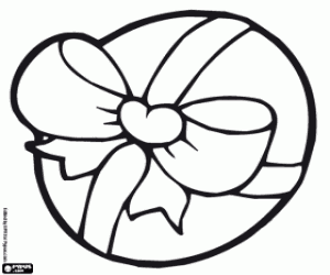 Een ingepakte paasei kleurplaat