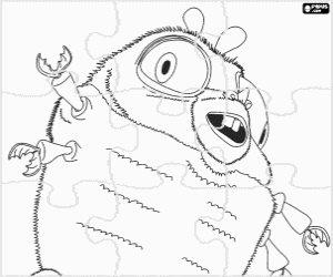 Insectosaurus puzzel kleurplaat