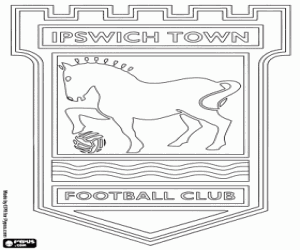 Ipswich Town schild kleurplaat