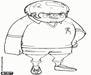 Jack Wallside van Inazuma Eleven kleurplaat