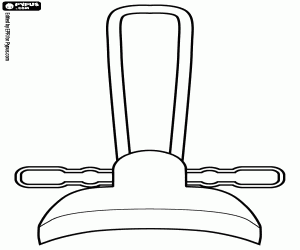 Een Japanse ritueel hoed kleurplaat