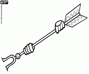 Een Japanse ritueel wapen kleurplaat