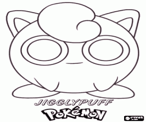Jigglypuff, een Pokémon kleurplaat