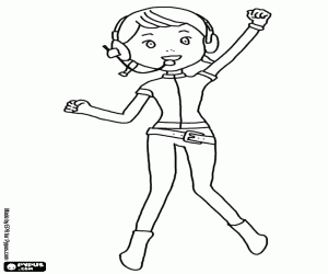 Jin van het reddingsteam kleurplaat