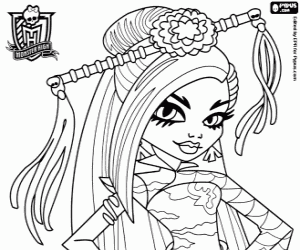 Jinafire Long, Monster High kleurplaat