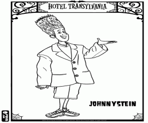 Johnnystein in Hotel Transylvania kleurplaat