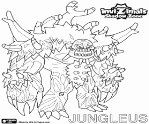 Jungleus, Invizimals Shadow Zone kleurplaat