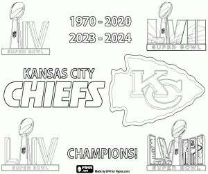 Kansas City Chiefs, Super Bowl x4 kleurplaat