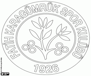 Karagümrük SK badge kleurplaat