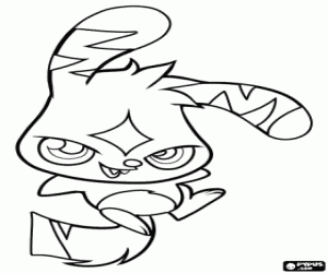 Katsuma van Moshi Monsters kleurplaat