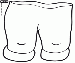 Kerstman broek kleurplaat