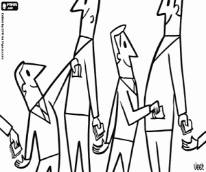 Een keten van corruptie kleurplaat