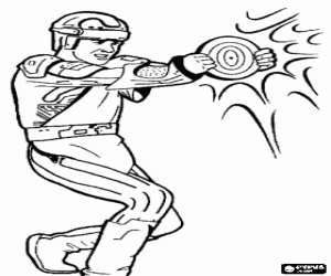 Kevin Lynn Clu en de schijf van licht kleurplaat