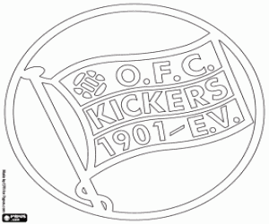Kickers Offenbach embleem kleurplaat