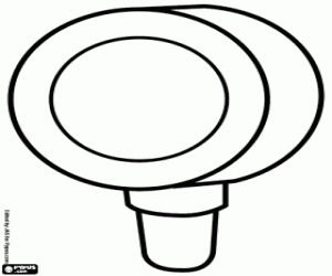 Kleine loep. Vergrootglas kleurplaat