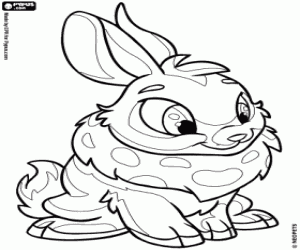 Een konijn van Neopets, Cybunny kleurplaat