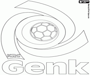 KRC Genk logo kleurplaat