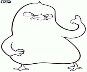 Het kuiken Carlos uit Hop kleurplaat