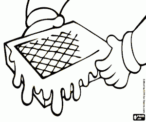 Een kunstmatige honingraat voor bijen kleurplaat