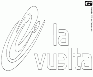 La Vuelta logo kleurplaat