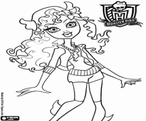 Lagoona Blue, Monster High kleurplaat