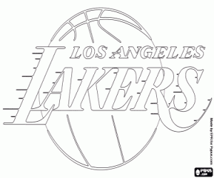 Lakers embleem kleurplaat