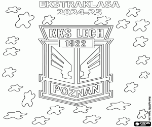 Lech Poznan, Ekstraklasa 2024-2025 kleurplaat