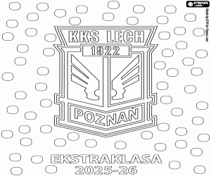 Lech Poznan, kampioen 2025-2026 kleurplaat
