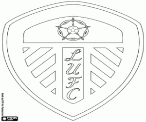 Leeds United logo kleurplaat
