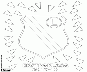 Legia Warschau, Ekstraklasa 2017-2018 kleurplaat