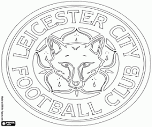 Leicester City embleem kleurplaat