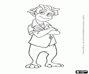 Lem zal helpen de astronaut kleurplaat