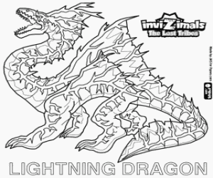 Lightning Dragon, Invizimals The Lost Tribes kleurplaat