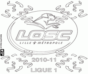 Lille OSC, kampioen 2010-2011 kleurplaat