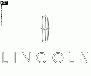 Lincoln Motor Company logo kleurplaat