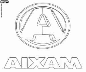 Logo van Aixam kleurplaat