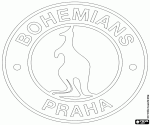 Logo van Bohemians Praag kleurplaat