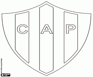 Logo van CA Paraná kleurplaat