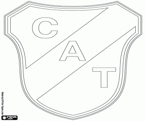 Logo van CA Temperley kleurplaat