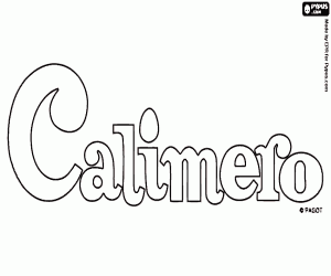 Logo van Calimero kleurplaat