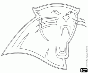 Logo van Carolina Panthers kleurplaat