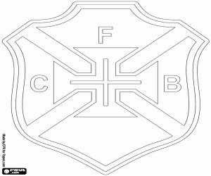 Logo van CF CF Belenenses kleurplaat