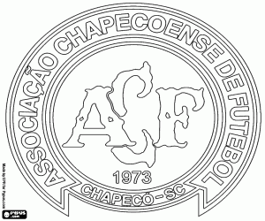 Logo van Chapecoense kleurplaat