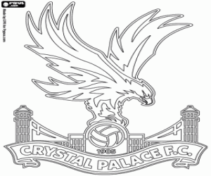 Logo van Crystal Palace FC kleurplaat